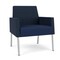 Lesro Mystic Lounge Reception Guest Chair, Silver, RF Blueberry Back, MD Ink Seat, RF Blueberry Arm Panels ML1101 - alternate 1